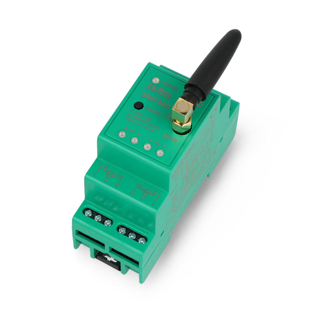 Zamel Supla SRW-02M - two-channel modular roller shutter controller 230V WiFi - Android/iOS application