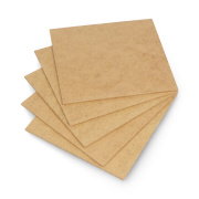 Raw HDF board - 2mm - 110x120 mm - 5pcs.