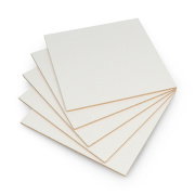 White HDF board - 3mm - 160x160mm - 5pcs.