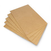 Raw HDF board - 3mm - 210x297mm - 5pcs.