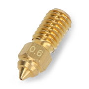 0,6mm nozzle for Elegoo Neptune 4/4 Pro 3D printers - 1,75mm filament - brass