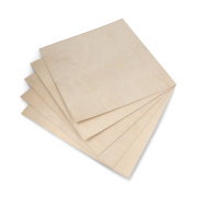 Birch plywood - 1mm - 300x300mm - 5pcs.