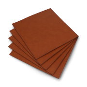 Engraving leather - cinnamon brown - 300x300mm - 5pcs.