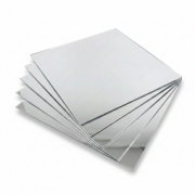 Silver plexiglass mirror - 3mm - 200x200mm - 5pcs.