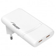 Power Supply 2x USB C 5-20/2,25-3A - Akyga AK-CH-32