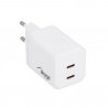 2xUSB-C power supply - 5-20V/2,25-3A 45W - Akyga AK-CH-29