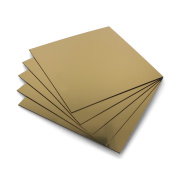 Engraving laminate - gold - 1,6mm - 200x200mm - 5pcs.