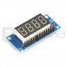 Module 4 x 7-segment display and anode - 4 mounting holes - zdjęcie 1