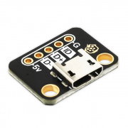 Module with microUSB socket - connector for breadboard - PiHut 106577