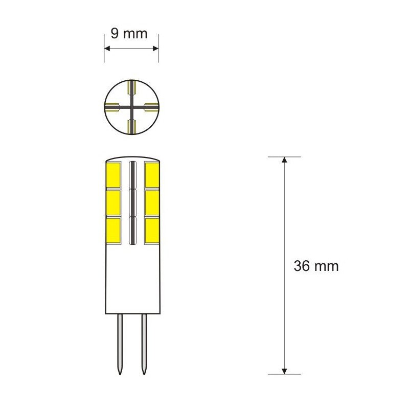LED bulb ART, G4, 1.5W, 100lm, 3 pcs.