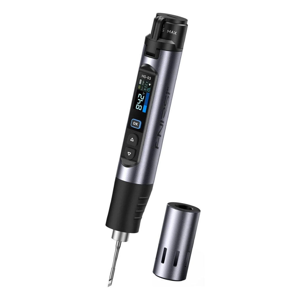 FNIRSI HS-03 - 10W wireless USB C rechargeable soldering iron