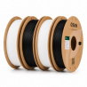 eSUN filaments with spools boundle - Black and White PLA+ - 4pcs.