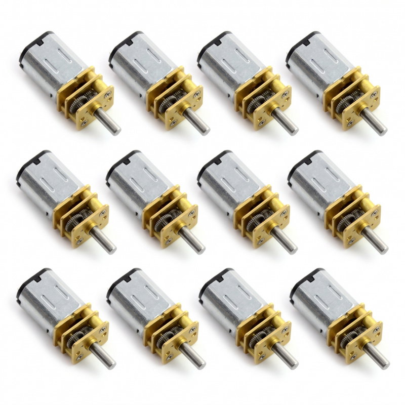 N20 gear motor set 9 V 60-2500 RPM - 12 pcs.