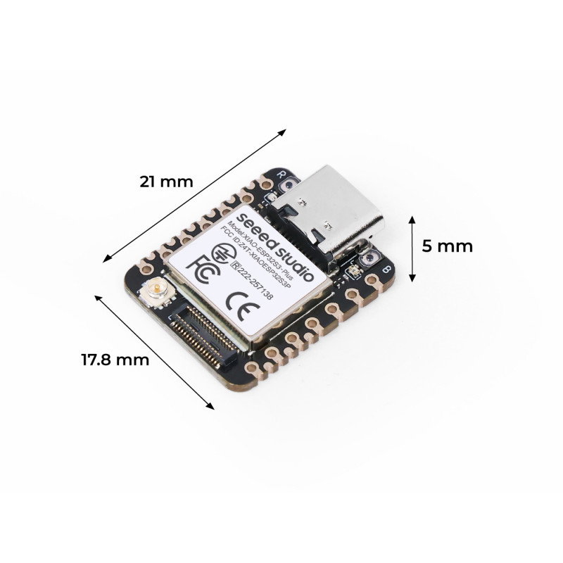 Seeed Xiao ESP32-S3 Plus - WiFi/Bluetooth - 16 MB flash - Arduino/MicroPython - Seeedstudio 102010671