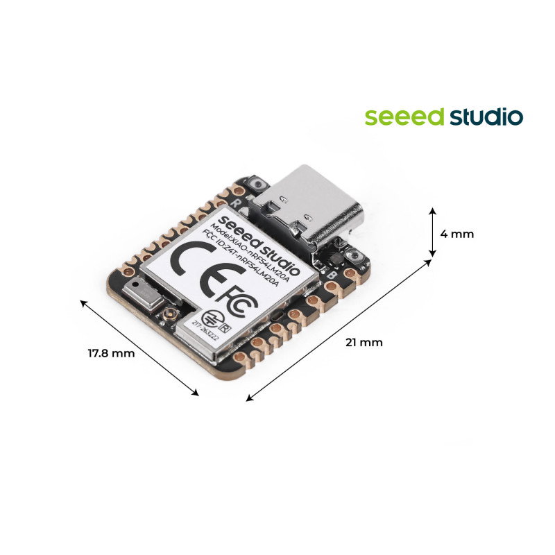 Seeed Xiao nRF54LM20A Sense - BLE 6.0/Thread/ZigBee/Matter/NFC - IMU and microphone - Seeedstudio 100018440