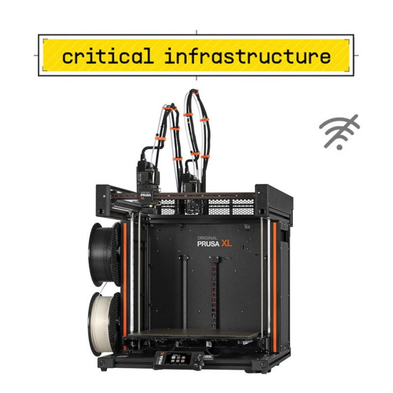 3D printer - Original Prusa XL - 2 heads - assembled - Critical Infrastructure Edition