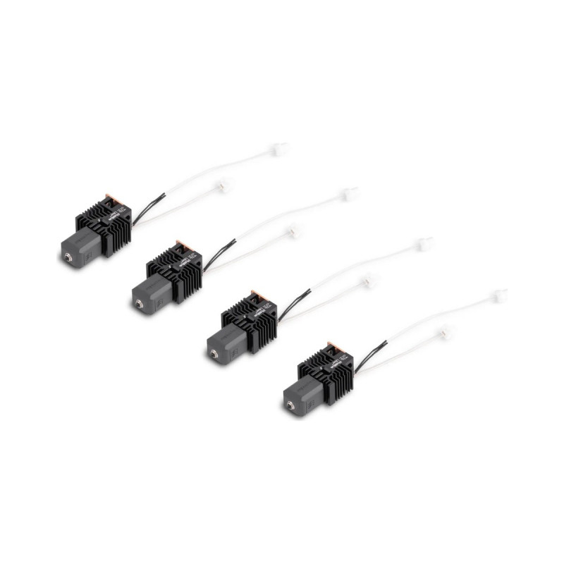 High Flow Hotend Phaetus Liber with hardened steel nozzle for the Snapmaker U1 3D printer - 0.4mm - 4pcs.