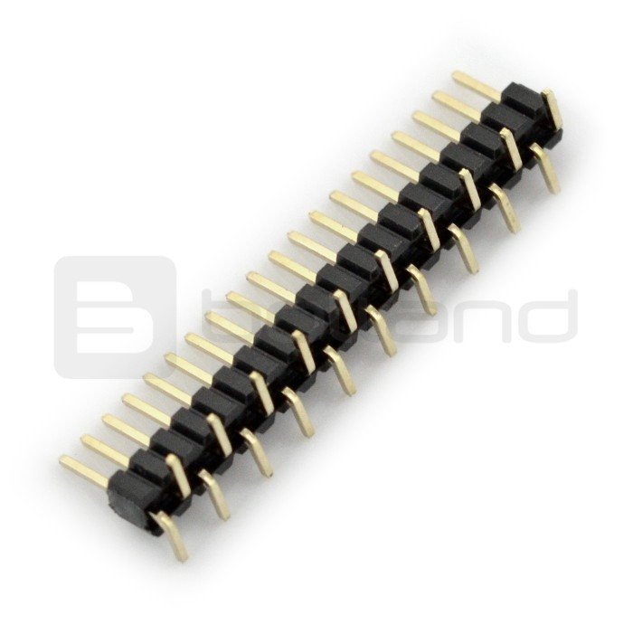 Goldpin angle male connector 1x20 raster 1.27mm