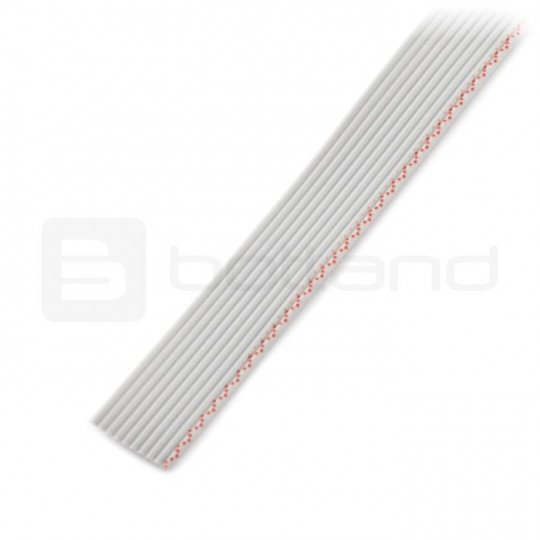 10 stranded wire, grey (50 cm) IDC raster 1.27 mm