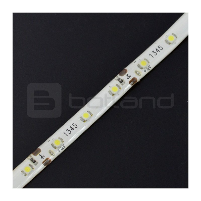 LED bar IP20 6W, 60 diodes/m, 8mm, warm color - 1m