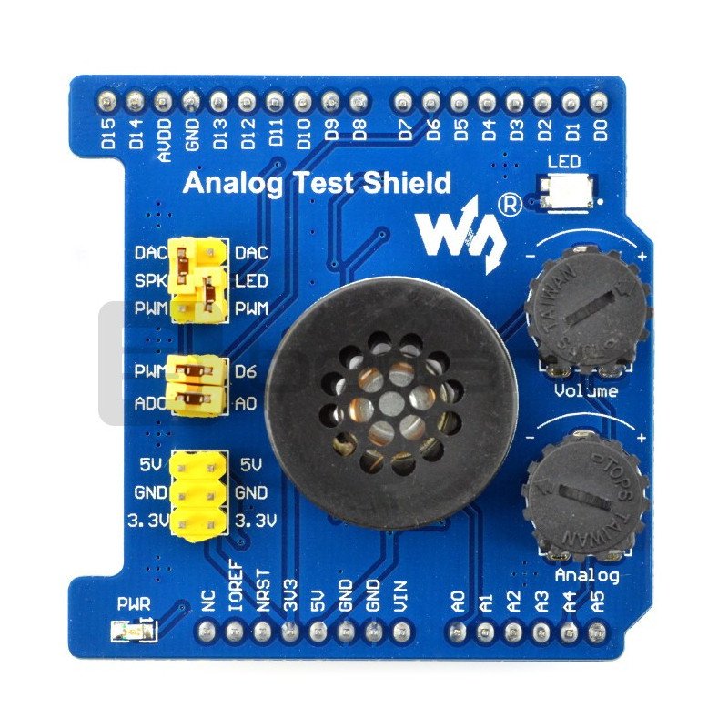Analog Test Shield for Arduino