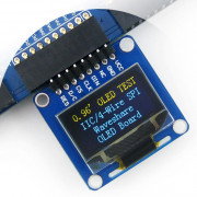 OLED monochrome graphic display 0.96" 128x64px SPI/I2C- angular connectors