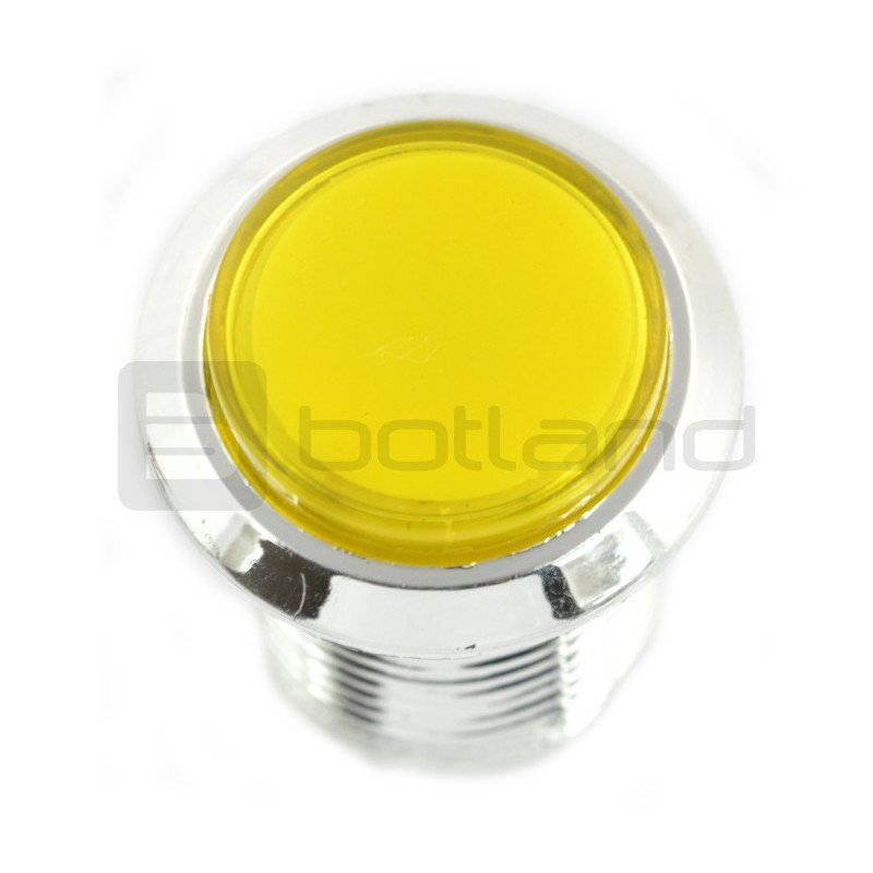 Push Button 3.3cm - yellow backlight