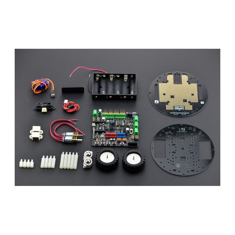 DFRobot MiniQ Discovery Kit - 2-wheeled robot platform with driver and Romeo controller_