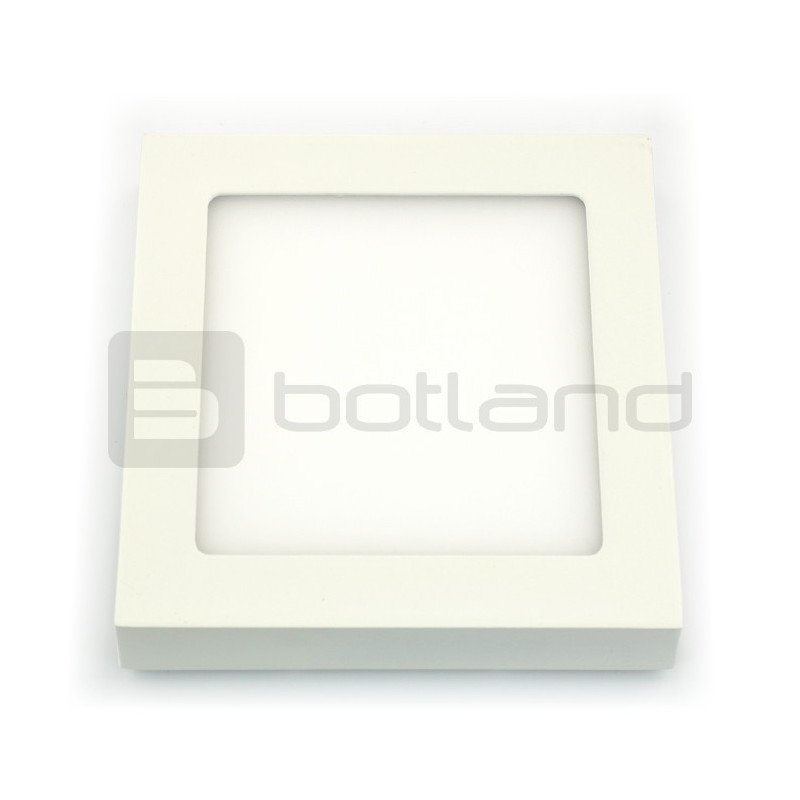 LED surface-mounted panel, 12W, 720lm, warm color - 18cm