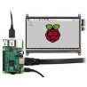 Touch screen capacitive LCD TFT screen 7" 800x480px HDMI + USB for Raspberry Pi 2/B+ + case black and white - zdjęcie 8