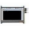 Touch screen capacitive LCD TFT screen 7" 800x480px HDMI + USB for Raspberry Pi 2/B+ + case black and white - zdjęcie 10