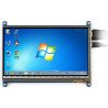 Touch screen capacitive LCD TFT screen 7" 800x480px HDMI + USB for Raspberry Pi 2/B+ + case black and white - zdjęcie 11