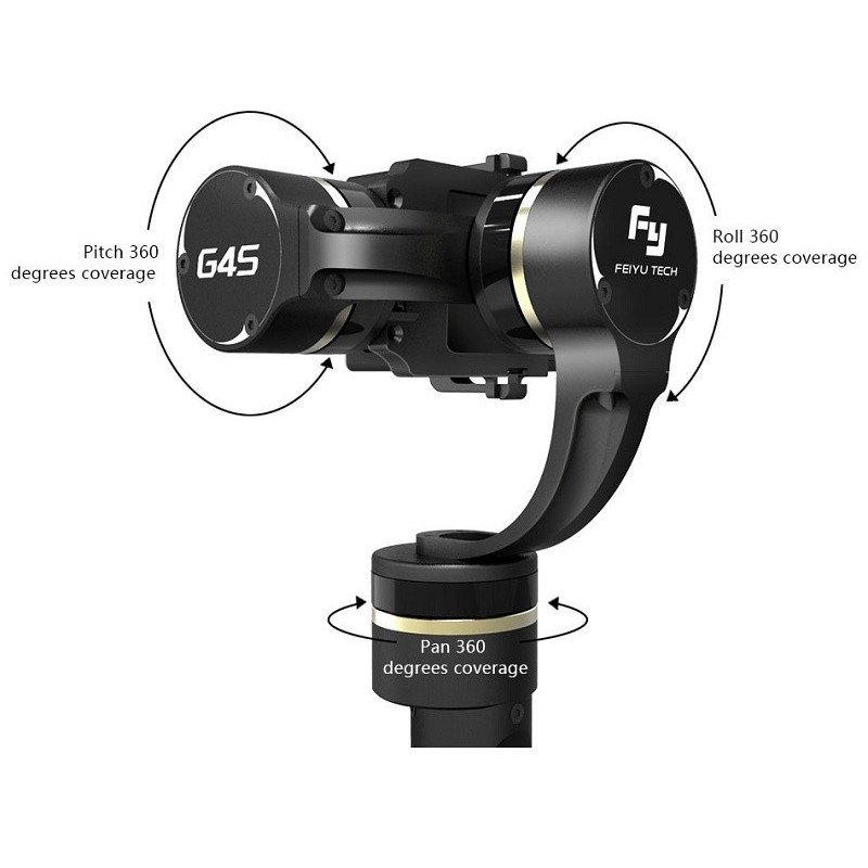 Gimbal handheld stabilizer for GoPro Feiyu-Tech G4S cameras