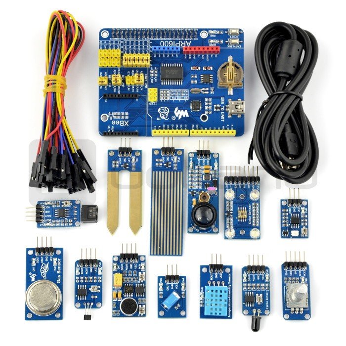 Set of 13 modules with Waveshare cables for RaspberryPi + ARPI600 module