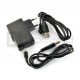 Kruger&Matz USB 5V 3A power supply + microUSB cables and 2.5 / 0.7 mm DC plug