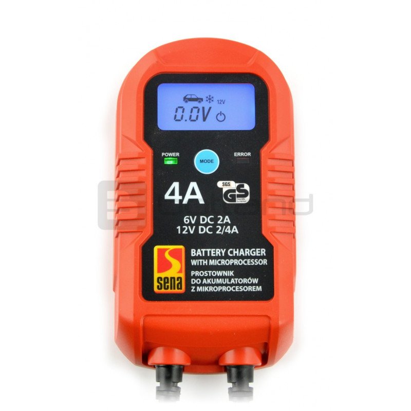 Sena microprocessor-based charger and rectifier for acid / gel 6V / 12V - 4A batteries