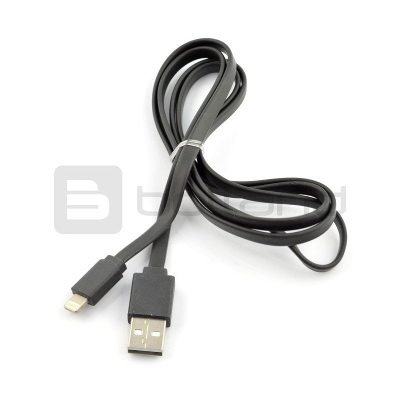 USB cable A - Lightning 8 - flat 1m