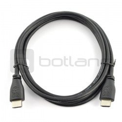 HDMI 2.0 cable for Raspberry Pi - 2 m long - official