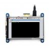 Touch screen resistive LCD-display 4" 800x480px IPS HDMI + GPIO for Raspberry Pi 3/2/B+ - zdjęcie 5