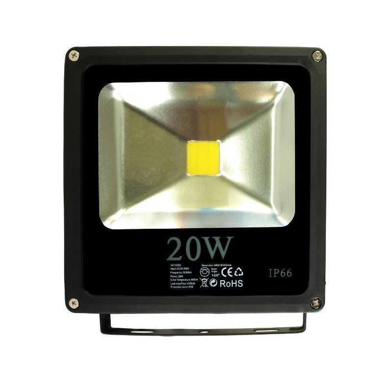 ART slim LED outdoor lamp, 20W, 1200lm, IP66, AC90-240V, 3000K - white heat