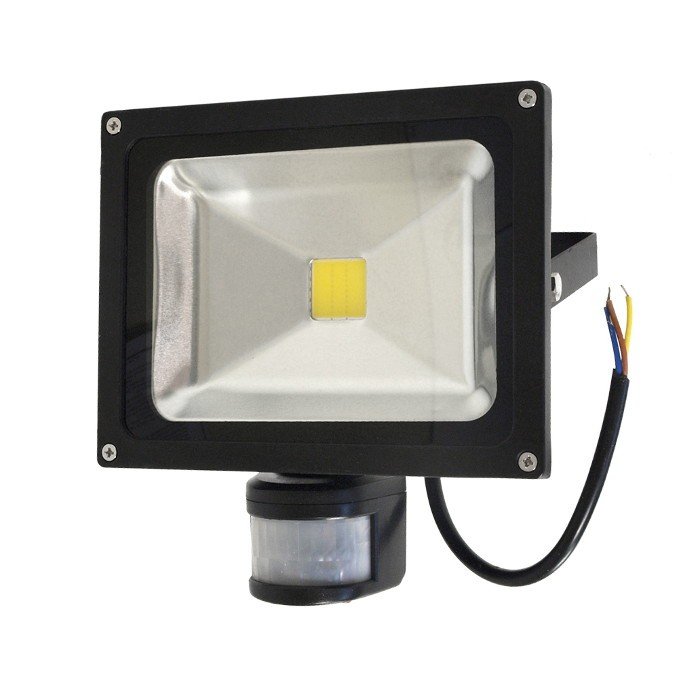 ART HQ PIR outdoor LED lamp with motion detector, 20W, 1800lm, IP65, AC80-265V, 4000K - white neutral