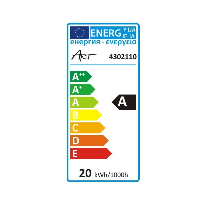 Surface mounted LED lamp ART, 20W, 1600lm, AC230V, 3000K - white heat