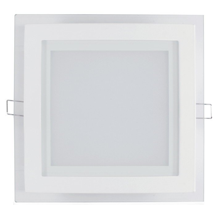 LED panel ART square glass 20x20cm, 16W, 1000lm, AC80-265V, 4000K - white neutral