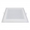 LED panel ART square glass 20x20cm, 16W, 1000lm, AC80-265V, 4000K - white neutral - zdjęcie 2