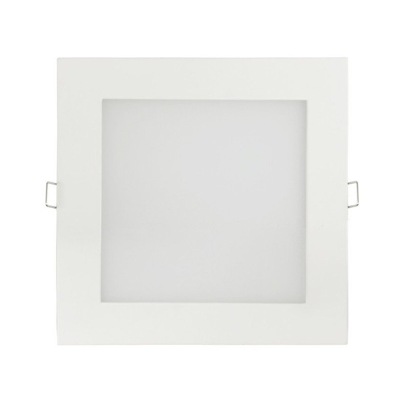 LED panel ART flush-mounted square 18cm, 16W, 1000lm, AC80-265V, 3000K - white heat