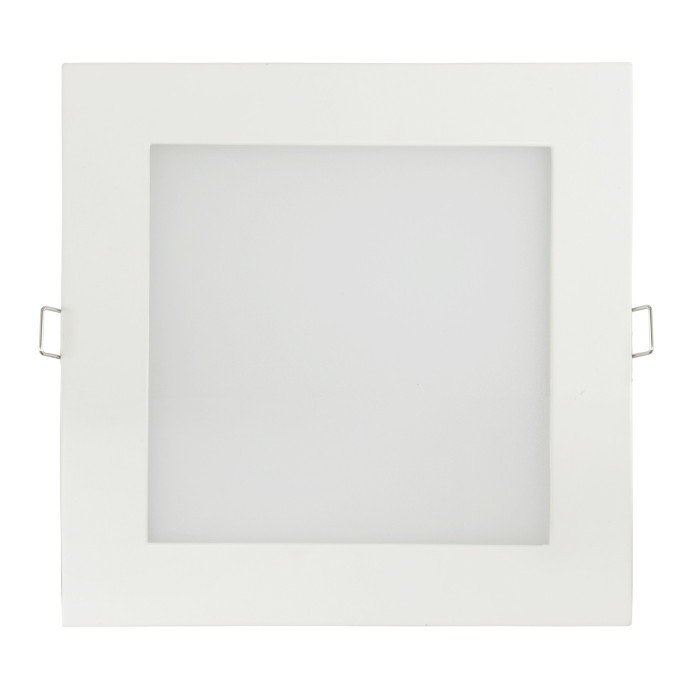 LED panel ART flush-mounted square 18cm, 16W, 1000lm, AC80-265V, 3000K - white heat