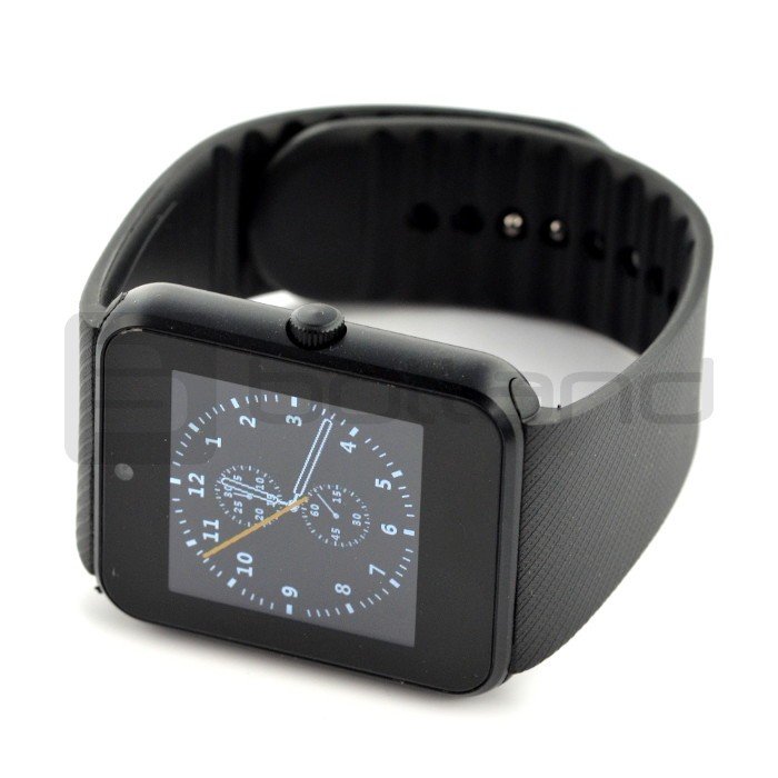 SmartWatch GT08 NFC SIM black - smart watch with phone function