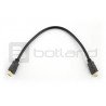 HDMI cable class 1.4 - black 35cm long - zdjęcie 1