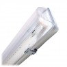 Luminaire for 1 piece of ART T8 150cm LED tube, single-sided power supply AC230V with transparent diffuser - zdjęcie 2