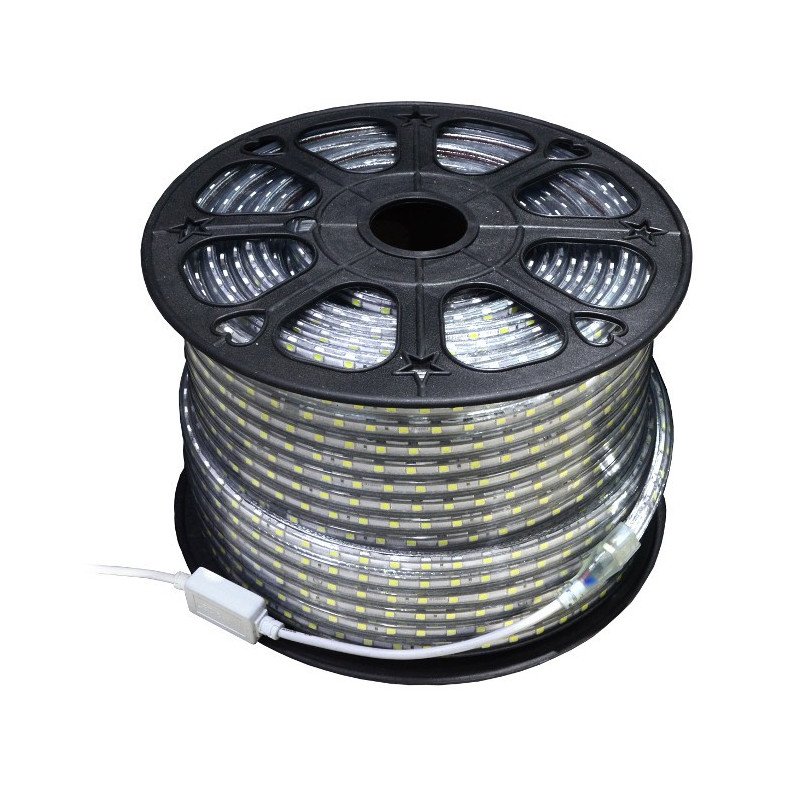 LED strip SMD3528 IP65 4.8W, 60 diodes/m, 12mm, AC230V, white neutral - 100m